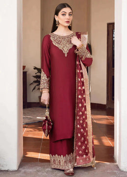 3 Piece Shamooz Silk With Organza Jacquard Banarsi Duppatta