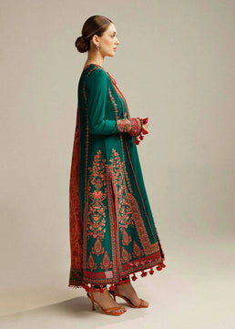 Hussain Rehar Unstitched Luxury Dhanak Heavy Embroidered 3PC Suit