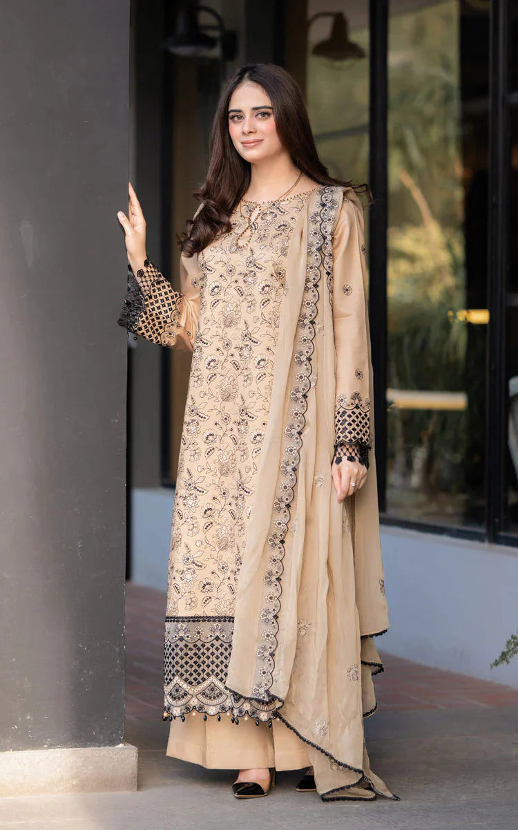 3pc Unstitched Dhanak Fabric With Dupata