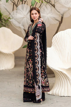 Qalamkar Unstitched Luxury Dhanak Heavy Embroidered 3PC Suit