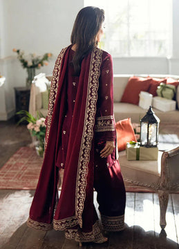 Azure 3pc unstitched Dhanak Emb with Emb Shawl