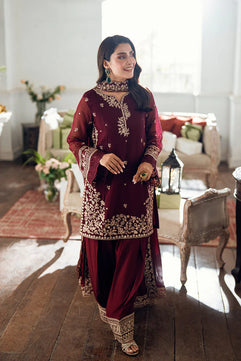 Azure 3pc unstitched Dhanak Emb with Emb Shawl
