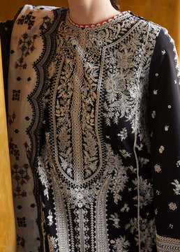 Hussain Rehar Unstitched Luxury Dhanak Heavy Embroidered 3PC Suit