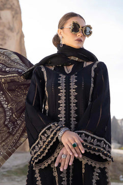 Maria B Unstitched Luxury Dhanak Heavy Embroidered 3PC Suit