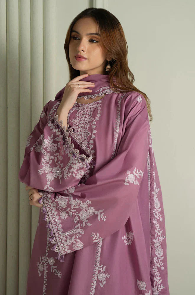 Cross Stitch Winter 3PC Dhanak Embroidered Suit
