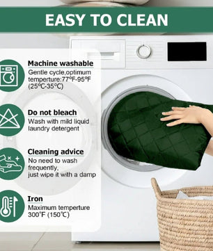 Cotton Quilted Sofa Runner - Sofa Coat Green