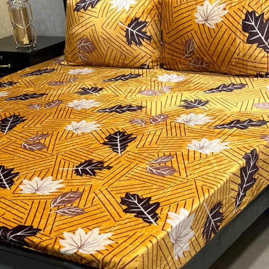 Winter Special Fleece King Size Bedsheet - B#08