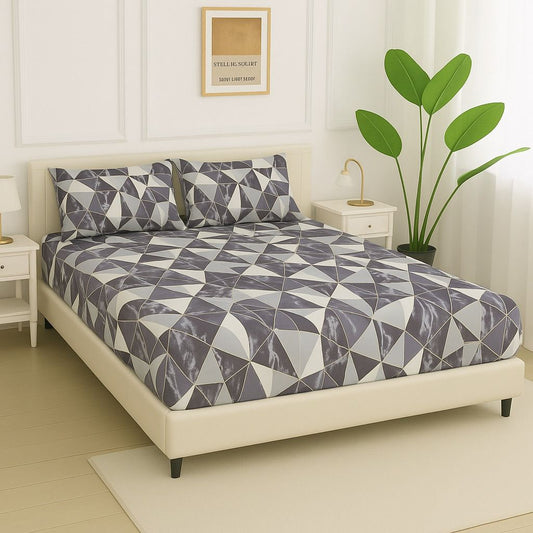3 PC Fitted Bed Sheet Set-ZF05