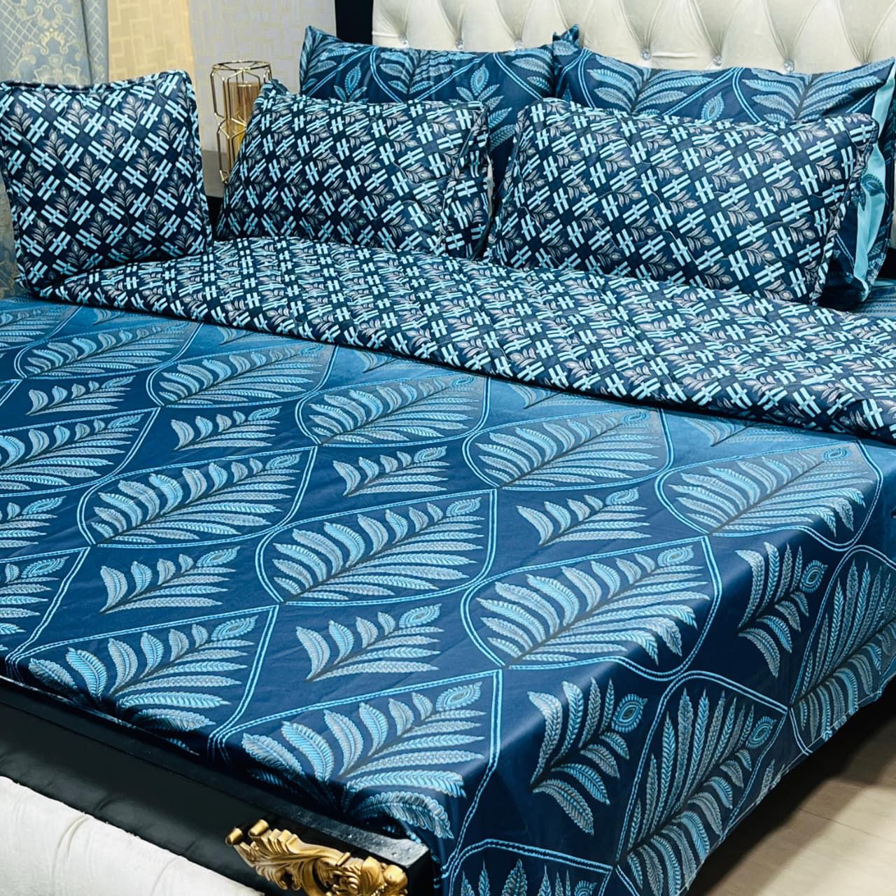 7Pc Printed Comforter Set -CS08