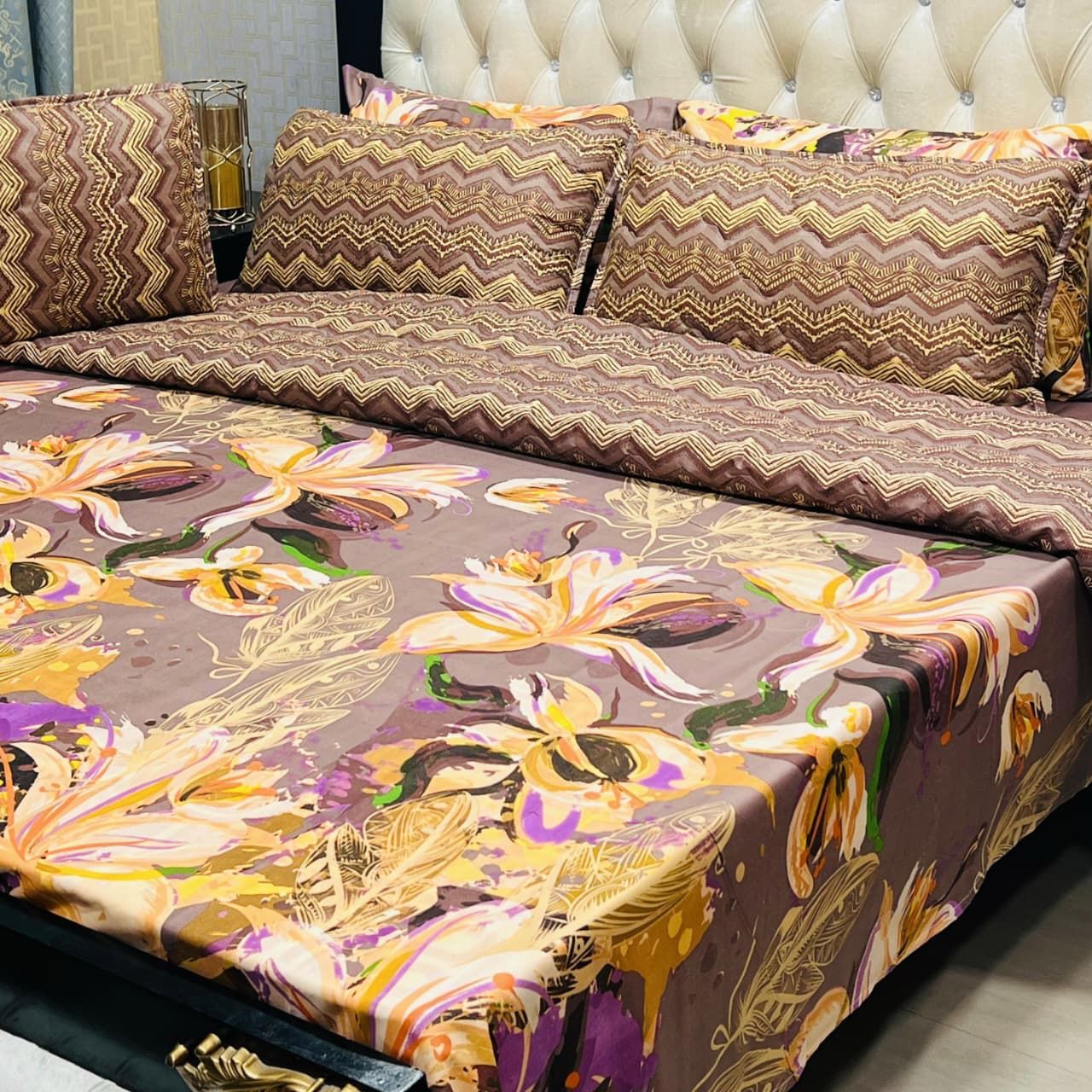 7Pc Printed Comforter Set -CS13