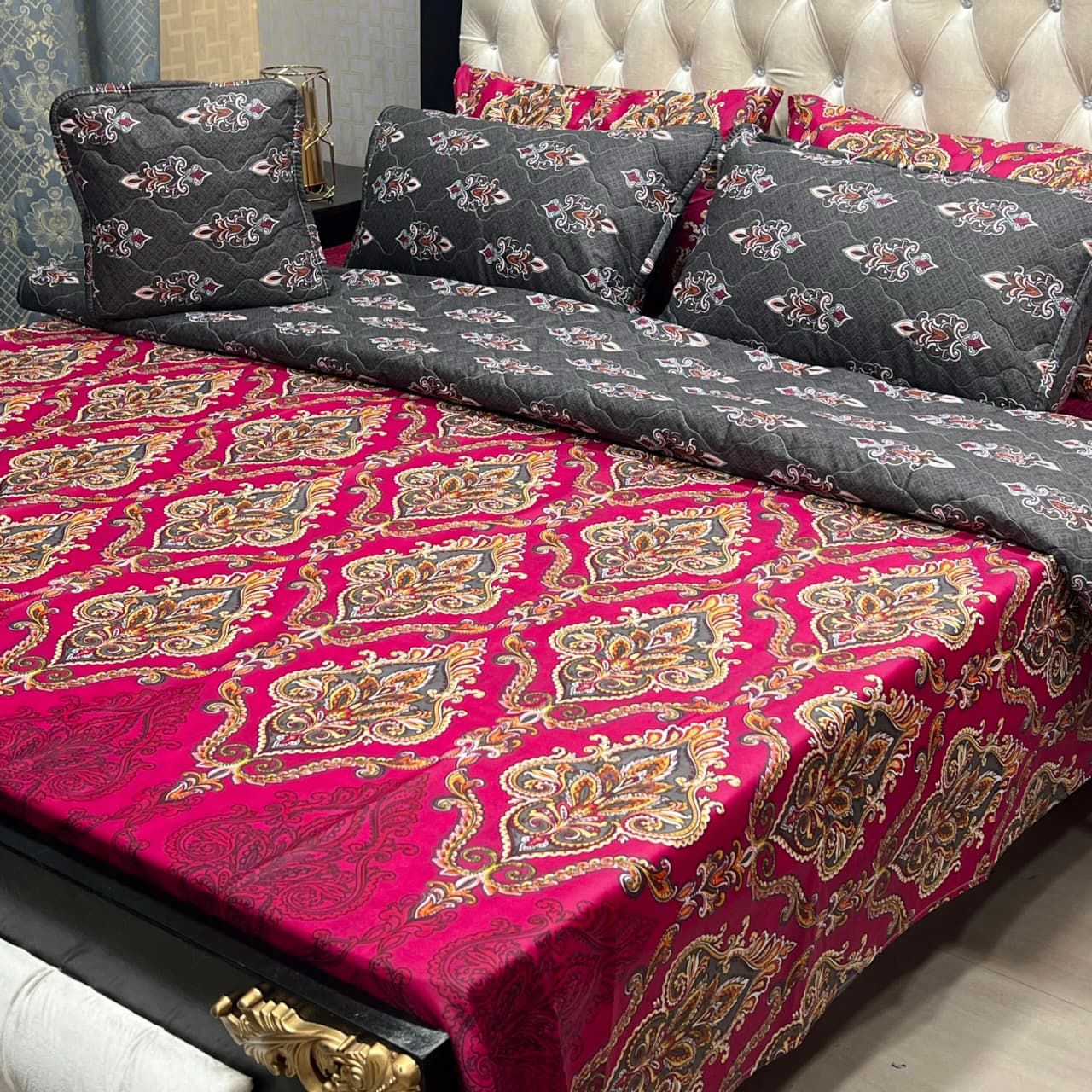 7Pc Printed Comforter Set -CS24