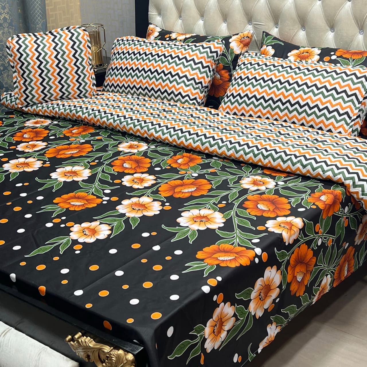 7Pc Printed Comforter Set -CS26