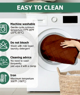 Cotton Quilted Sofa Runner - Sofa Coat Brown