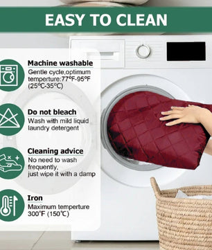 Cotton Quilted Sofa Runner - Sofa Coat Maroon