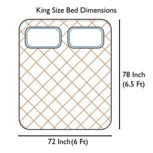 Terry Waterproof Mattress Cover -Blue